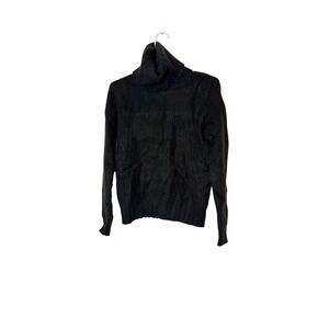 Theory Sweater Womens Medium Gray 100% Cashmere Turtleneck Pullover Soft‎ Knit